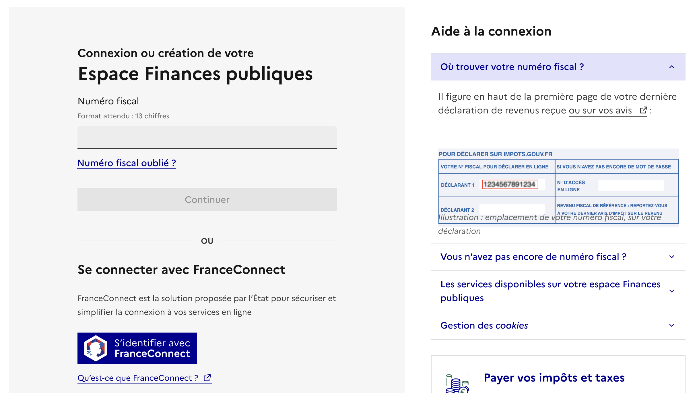 Espace Finances Publiques