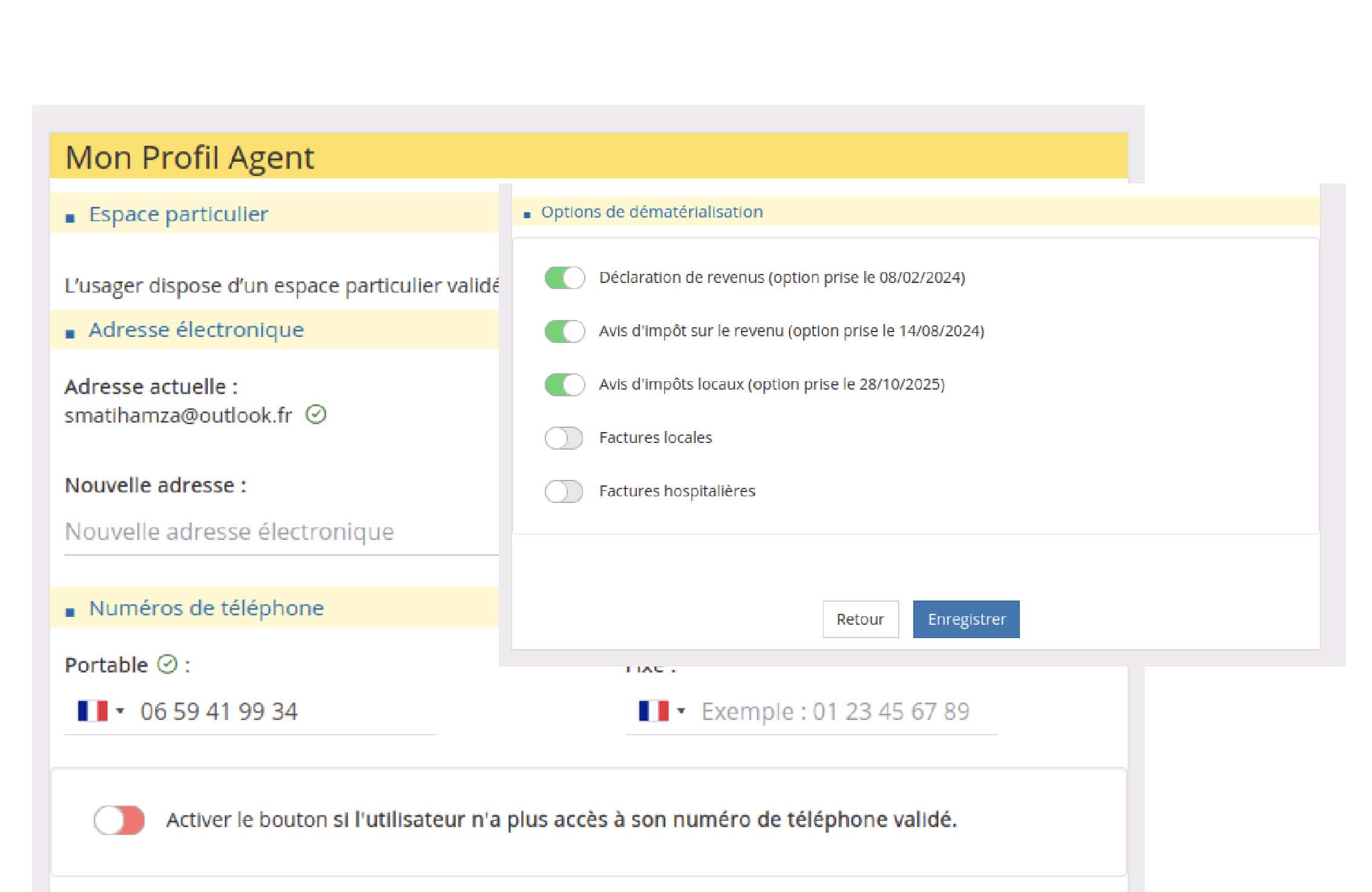 Mon Profil Agent (MPA)