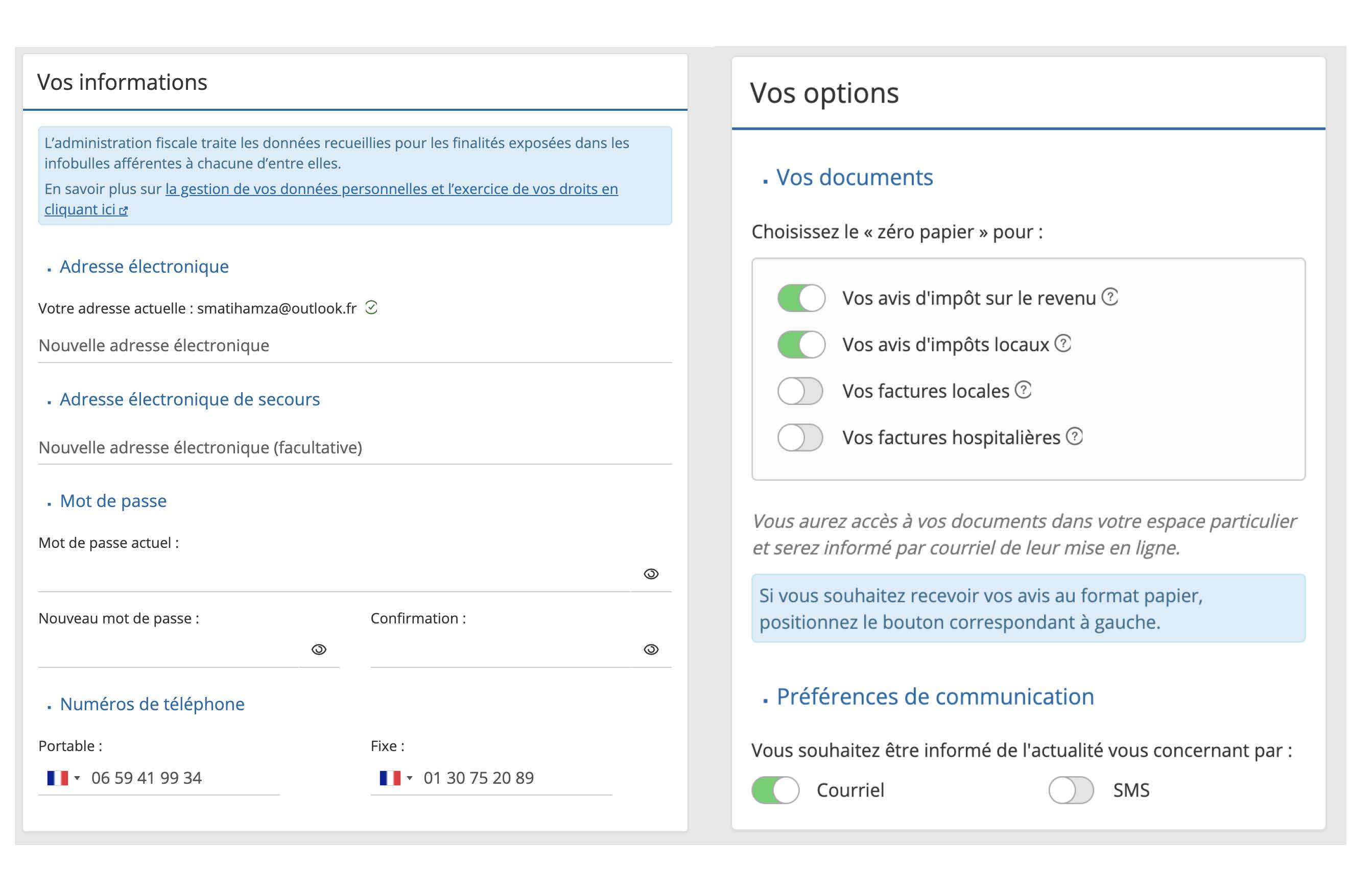 Mon Profil Usager (MPU)